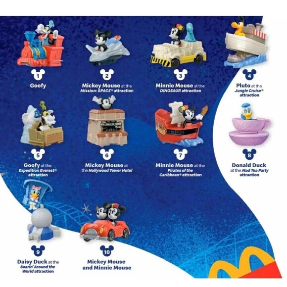 2022 McDONALD'S Disney's 50th Mickey Minnie Runaway Railway HAPPY MEAL #5 #10 - Picture 4 of 11